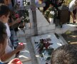 Imagini cu jucătorii lui Dinamo la mormîntul lui Cătălin Hîldan