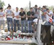 Imagini cu jucătorii lui Dinamo la mormîntul lui Cătălin Hîldan