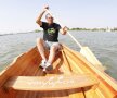 Ivan Patzaichin promovează Delta Dunării cu ajutorul canotcii, o invenție proprie. FOTO Cristi Preda