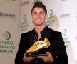 Cristiano Ronaldo și Gheata de Aur pentru cele 40 de goluri înscrise sezonul trecut