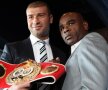 Lucian Bute și Glen Johnson au avut primul ”duel” la conferința de presă foto: boxingscene.com