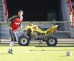 Dorin Goian. Tricolorii s-au antrenat la Liege sub comanda lui Victor Piţurcă. Meciul se va juca vineri, de la 21:45, şi va fi în direct la Antena1. Foto: Cristi Preda