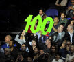 Suporterii elveţianului celebrează a 100-a finală jucată Foto: Reuters