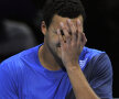 Jo-Wilfried Tsonga, supărat pentru pierderea setului întîi Foto: Reuters