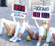 FOTO FEMEN loveşte din nou! Ucrainencele au protestat înainte de tragerea la sorţi pentru Euro