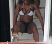 Serena Williams s-a relaxat pe o navă cîteva ore, la Miami, alături de prieteni. Sursa: photo news