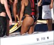 Serena Williams s-a relaxat pe o navă cîteva ore, la Miami, alături de prieteni. Sursa: photo news
