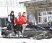 Koczi, Berbecar și Munteanu au încercat un snowmobil