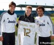 Michel Telo i-a vizitat pe fotbaliştii de la Real Madrid