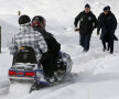 Ilie Stan a evitat la timp coliziunea cu un snowmobil