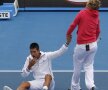Clijsters a sărit în ajutorul unui Djokovici ”doborît”