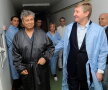 Lucescu plimbîndu-se pe culoarele spitalului Universitar alături de Ahmetov. sursa foto: shakhtar.com