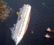 Costa Concordia, navă de crazieră scufundată săptămîna trecută