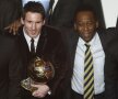 Pele şi Messi, trecutul, prezentul şi viitorul fotbalului. FOTO Reuters