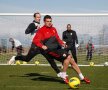 Dinamoviştii la antrenamentul efectuat vineri dimineaţă