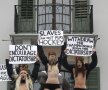 Organizaţia FEMEN a protestat în faţa sediului Federaţiei Internaţionale de Hochei împotriva Belarusului Foto:reuters