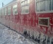 Acesta este trenul în care au stat mai bine de 30 de ore jucătorii de la Oţelul / Foto: adevarul.ro