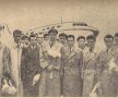 De la stînga la dreapta: Lt. Col. Ion Aurel, şeful delegaţiei, Onisie, Zavoda I, Dumitrescu, Zavoda II, Constantin, Ivănescu, Moldovan, Voinescu, Tătaru, Cacoveanu, Staicu, Ghibea, Bukossy (foto: Şt. Ionescu)