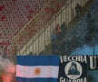 Ciocniri între fanii stelişti şi tifosii napoletani în Ghencea, în toamna lui 2010, în Europa League (Foto: Alex Nicodim)