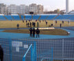 Steliştii au efectuat un antrenament şi pe arena Farului. 