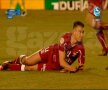 Imagini cu accidentarea lui Daniel Pancu (captură: DigiSport 1)