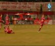 Imagini cu accidentarea lui Daniel Pancu (captură: DigiSport 1)