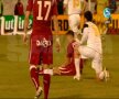 Imagini cu accidentarea lui Daniel Pancu (captură: DigiSport 1)