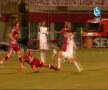 Imagini cu accidentarea lui Daniel Pancu (captură: DigiSport 1)