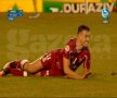 Imagini cu accidentarea lui Daniel Pancu (captură: DigiSport 1)