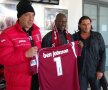 Imagini cu Ben Johnson în vizită la CFR Cluj (foto: Facebook Fotbal Club CFR 1907 CLUJ-NAPOCA)