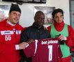 Imagini cu Ben Johnson în vizită la CFR Cluj (foto: Facebook Fotbal Club CFR 1907 CLUJ-NAPOCA)