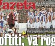 Aşa arată pagina 1 a Gazetei de azi