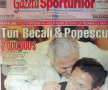 Prima pagină a Gazetei din 6 februarie 2006, cînd a izbucnit "scandalul Bratu"