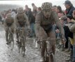 George Hincapie într-un Paris-Roubaix cu ploaie