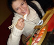 Katia şi mîncarea ei preferată: sushi
