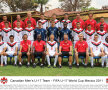 În "naționala" U17 a Canadei cu care a participat la Mondialul de anul trecut din Mexic (al patrulea din stînga, rîndul din mijloc, cu nr. 5)