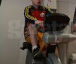 Geo Mişu se pregăteşte în sală, după o accidentare groaznică