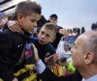 FOTO Scene incredibile la meciul Steaua - FC Vaslui » Lacrimi de copil, prostie de steward