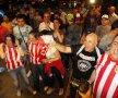 Sosirea lui Atletico Madrid la hotel FOTO: Raed Krishan