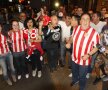 Sosirea lui Atletico Madrid la hotel FOTO: Raed Krishan