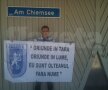 Fanii Craiovei au afişat mesaje de susţinere pentru formaţia lor şi la finala Ligii Campionilor