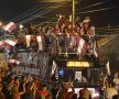 Fanii Clujeni au sărbătorit cucerirea campionatului pentru a treia oară în istorie