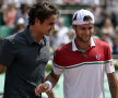 Ungur, alături de Roger Federer, la finalul meciului // Foto: Raed Krishan (Paris)