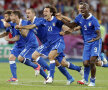 Jucătorii Italiei exultă: au reuşit să se califice în semifinale!