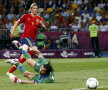 Torres îl învinge fără probleme pe Buffon şi marchează cel de-al treilea gol la Euro