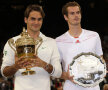 Roger e felicitat de învinsul său de ieri, Andy Murray // Foto: Reuters