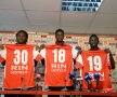 FOTO Dinamo şi-a prezentat perlele din Africa: Koulibaly, Issa Ba şi Boubacar, ”veniţi la muncă în România”, cum spun chiar jucătorii