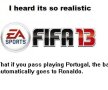 Să mai zîmbim! Cît de realistic va fi FIFA 13? "Chelsea are un autobuz în careu. Robben nu pasează niciodată" :D