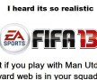 Să mai zîmbim! Cît de realistic va fi FIFA 13? "Chelsea are un autobuz în careu. Robben nu pasează niciodată" :D