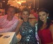 Reghe, Anamaria și Ramona Lăzuran,
fostă prezentatoare de la OTV, la
petrecerea maneliștilor